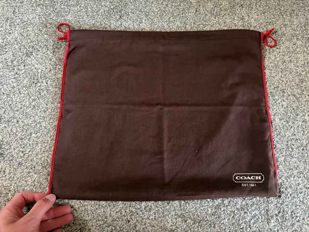 Coach one size dust bag